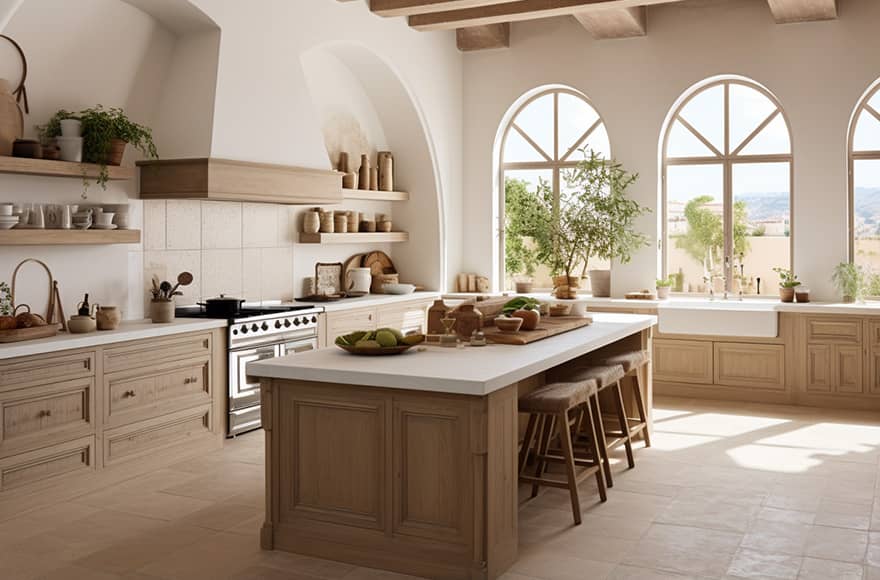 reforma integral cocina en Tarragona estilo colonial